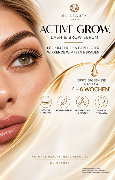 ACTIVE GROW Display | Lash & Brow Serum | Verkaufsdisplay für Studio & Salon